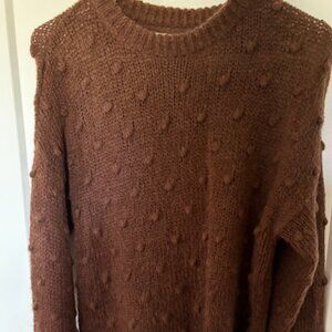 Womens Brown Minimum Sweater, size M